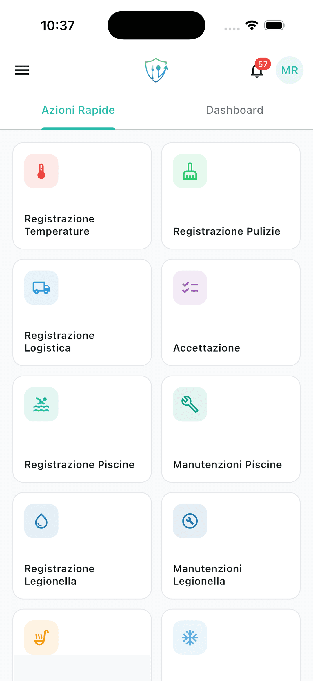 Azioni rapide HACCPClick